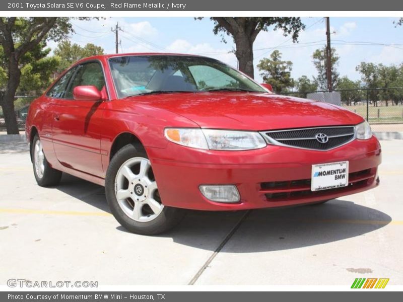 Red Flame Metallic / Ivory 2001 Toyota Solara SE V6 Coupe