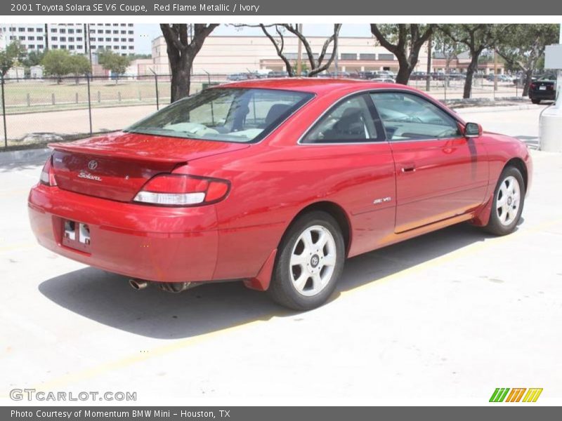 Red Flame Metallic / Ivory 2001 Toyota Solara SE V6 Coupe
