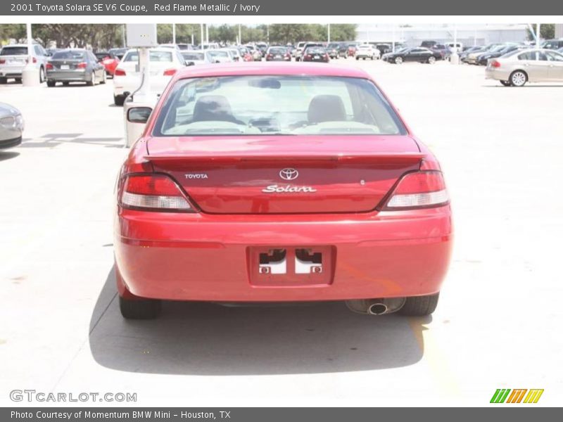 Red Flame Metallic / Ivory 2001 Toyota Solara SE V6 Coupe