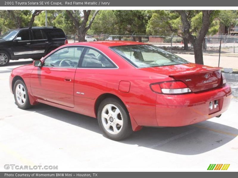 Red Flame Metallic / Ivory 2001 Toyota Solara SE V6 Coupe