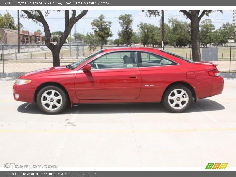 Red Flame Metallic / Ivory 2001 Toyota Solara SE V6 Coupe