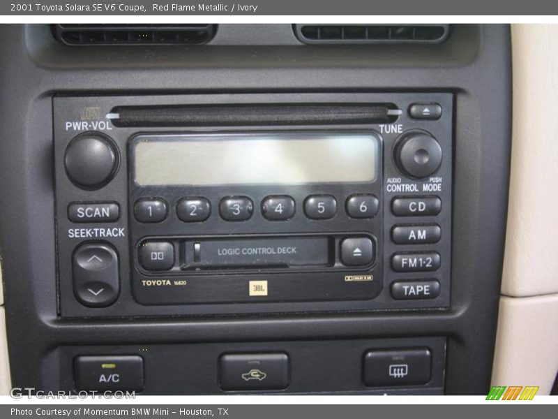 Red Flame Metallic / Ivory 2001 Toyota Solara SE V6 Coupe