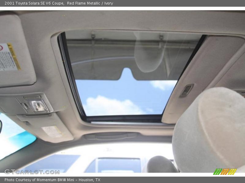 Red Flame Metallic / Ivory 2001 Toyota Solara SE V6 Coupe