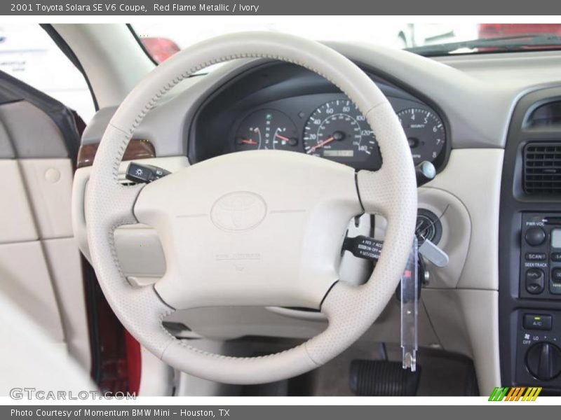 Red Flame Metallic / Ivory 2001 Toyota Solara SE V6 Coupe