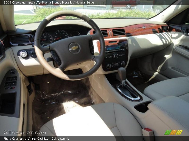 Mocha Bronze Metallic / Neutral Beige 2008 Chevrolet Impala LT