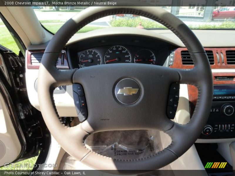Mocha Bronze Metallic / Neutral Beige 2008 Chevrolet Impala LT