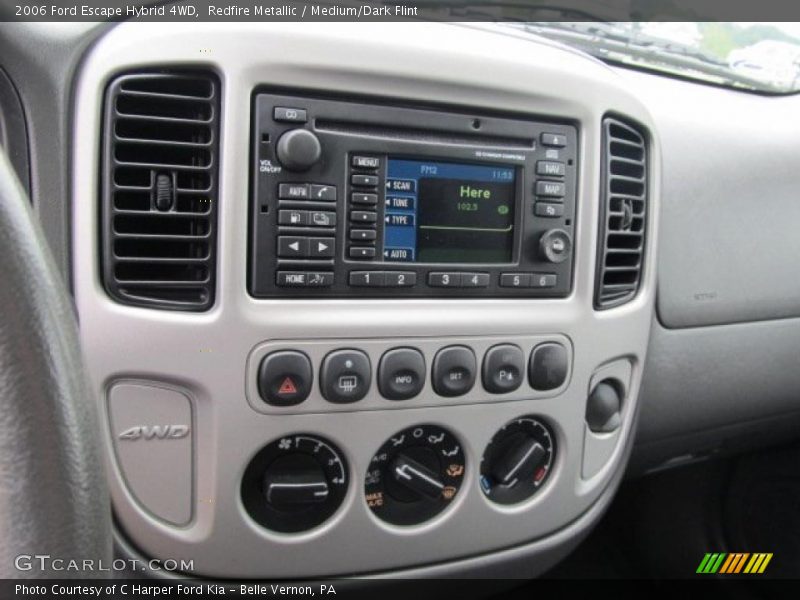 Controls of 2006 Escape Hybrid 4WD