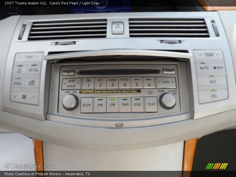 Cassis Red Pearl / Light Gray 2007 Toyota Avalon XLS