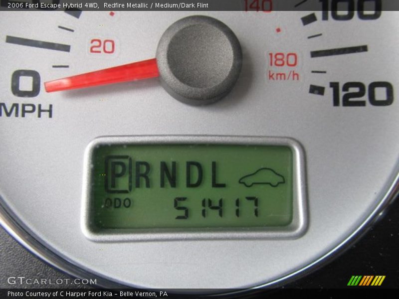 Redfire Metallic / Medium/Dark Flint 2006 Ford Escape Hybrid 4WD