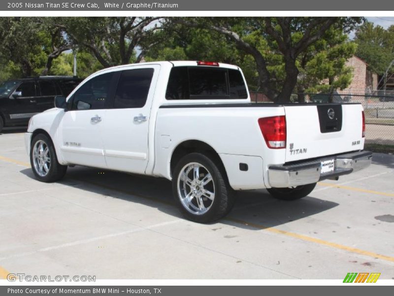 White / Graphite/Titanium 2005 Nissan Titan SE Crew Cab