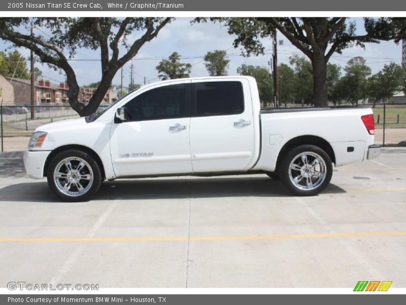 White / Graphite/Titanium 2005 Nissan Titan SE Crew Cab