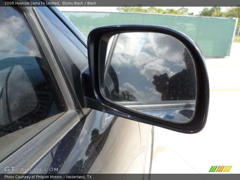 Ebony Black / Black 2008 Hyundai Santa Fe Limited