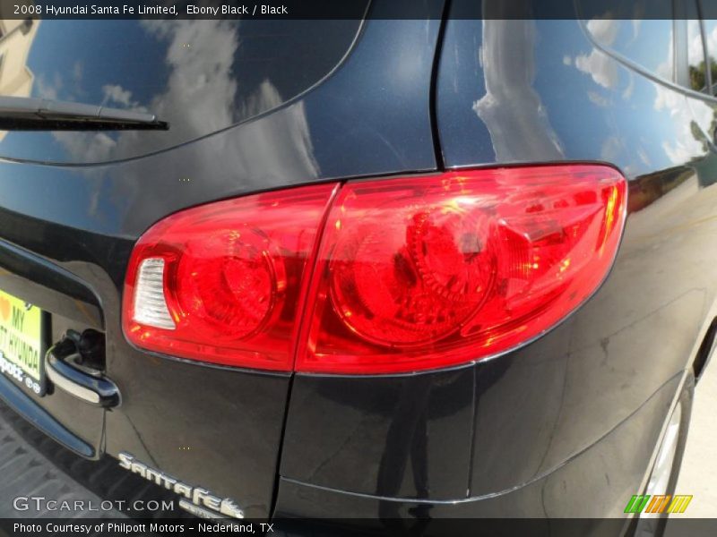 Ebony Black / Black 2008 Hyundai Santa Fe Limited