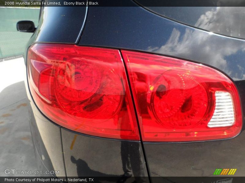 Ebony Black / Black 2008 Hyundai Santa Fe Limited