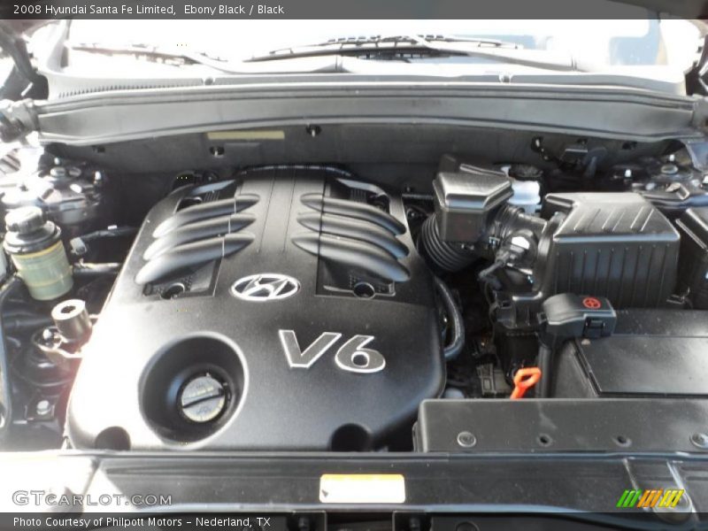 Ebony Black / Black 2008 Hyundai Santa Fe Limited
