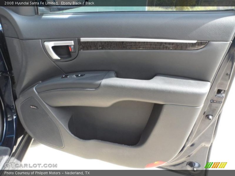 Ebony Black / Black 2008 Hyundai Santa Fe Limited
