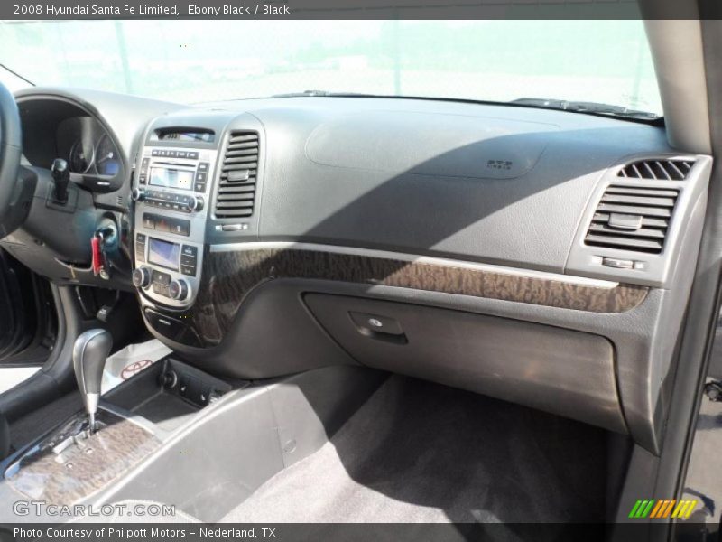 Ebony Black / Black 2008 Hyundai Santa Fe Limited