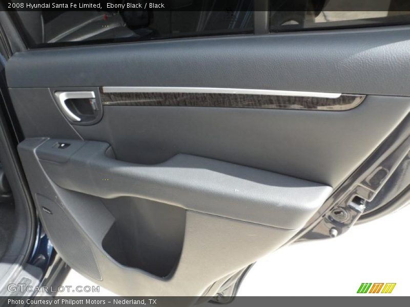 Ebony Black / Black 2008 Hyundai Santa Fe Limited