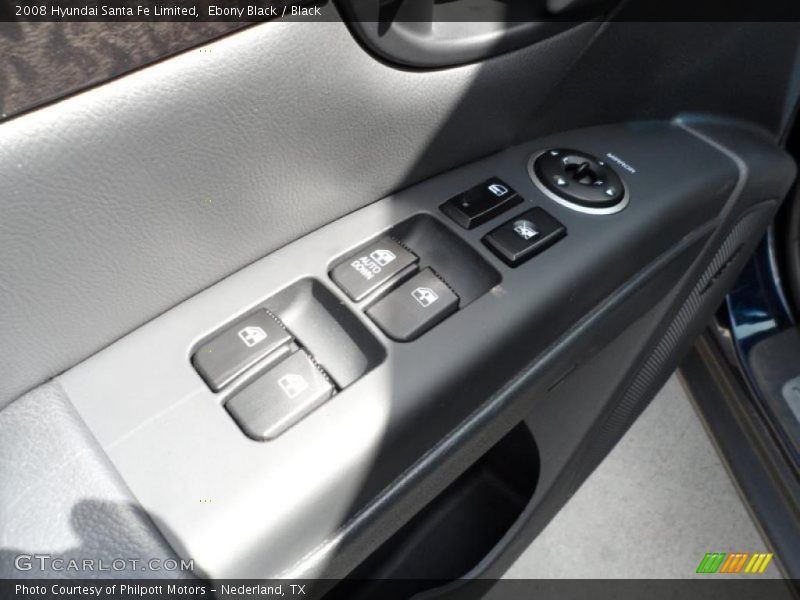 Ebony Black / Black 2008 Hyundai Santa Fe Limited