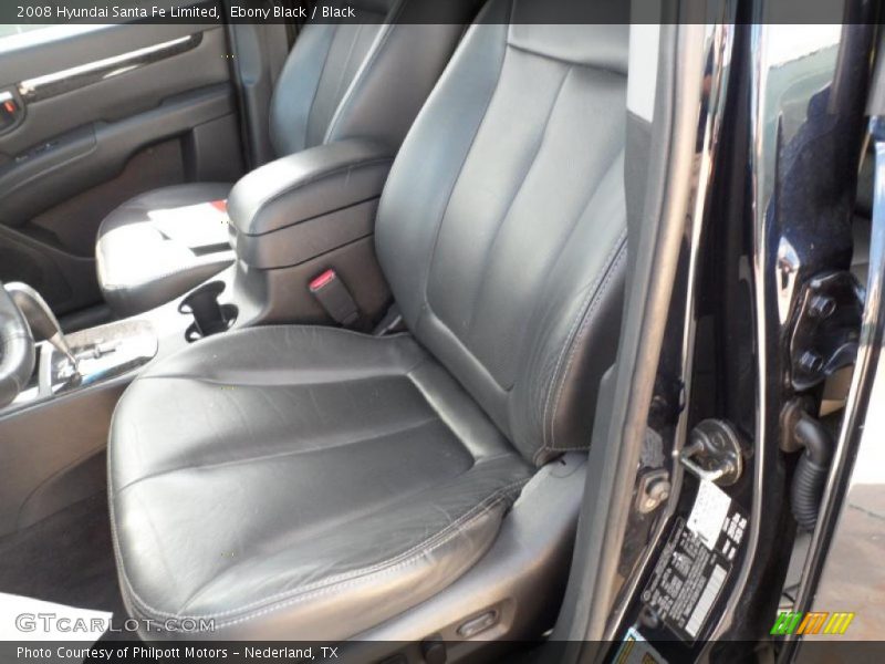 Ebony Black / Black 2008 Hyundai Santa Fe Limited