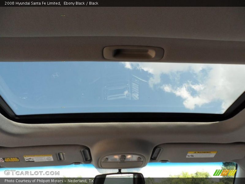 Ebony Black / Black 2008 Hyundai Santa Fe Limited