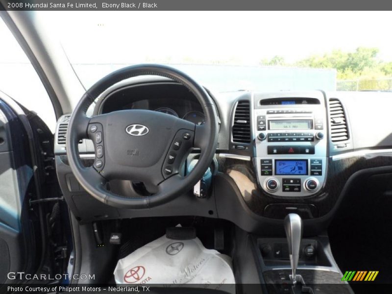 Ebony Black / Black 2008 Hyundai Santa Fe Limited