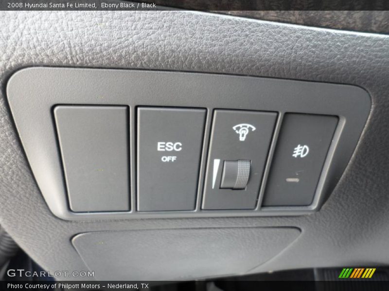 Ebony Black / Black 2008 Hyundai Santa Fe Limited