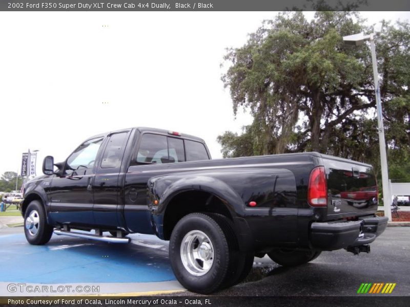 Black / Black 2002 Ford F350 Super Duty XLT Crew Cab 4x4 Dually