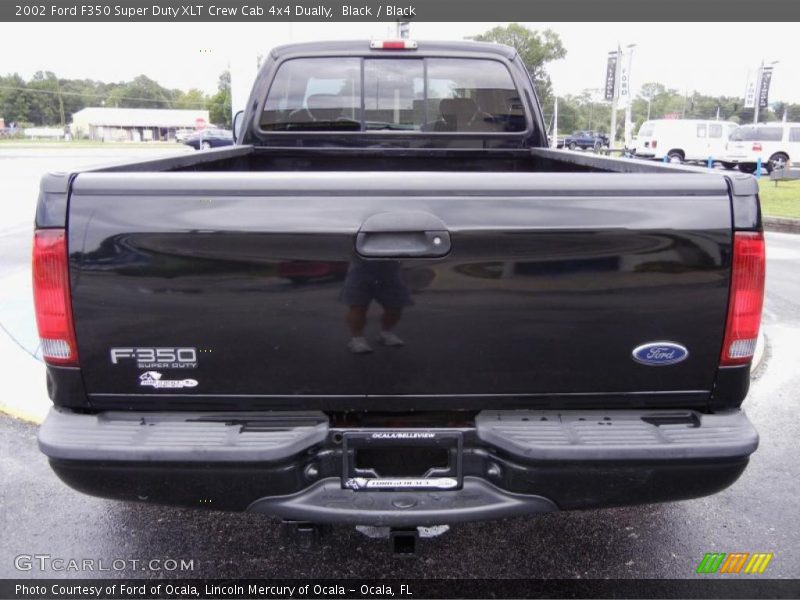 Black / Black 2002 Ford F350 Super Duty XLT Crew Cab 4x4 Dually