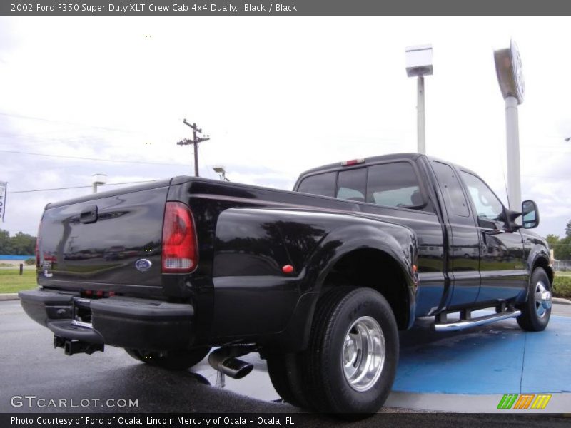 Black / Black 2002 Ford F350 Super Duty XLT Crew Cab 4x4 Dually