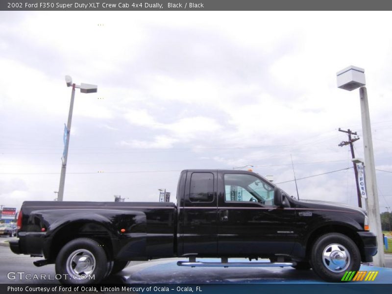 Black / Black 2002 Ford F350 Super Duty XLT Crew Cab 4x4 Dually
