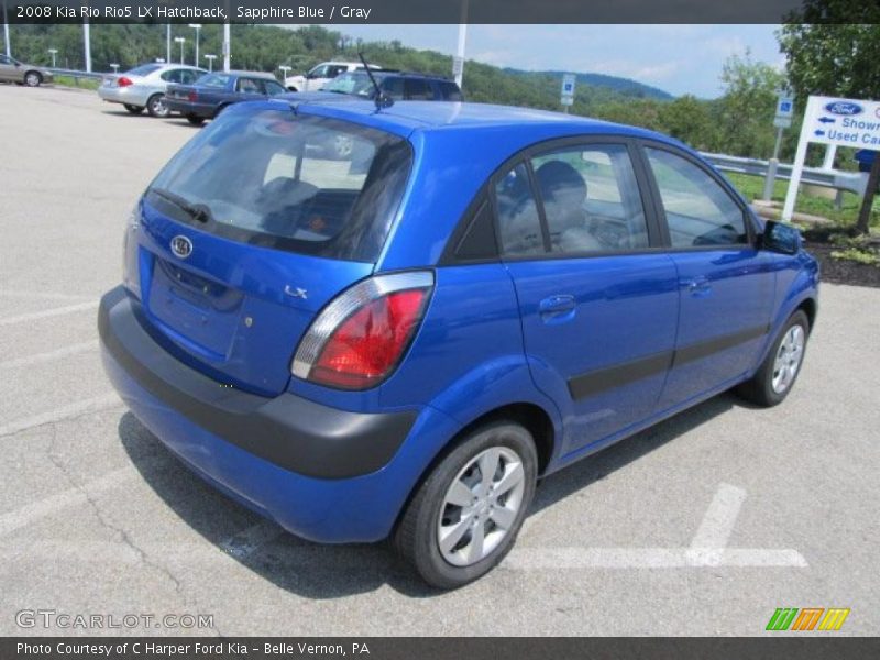 Sapphire Blue / Gray 2008 Kia Rio Rio5 LX Hatchback
