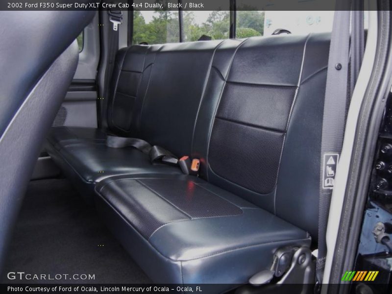 Black / Black 2002 Ford F350 Super Duty XLT Crew Cab 4x4 Dually