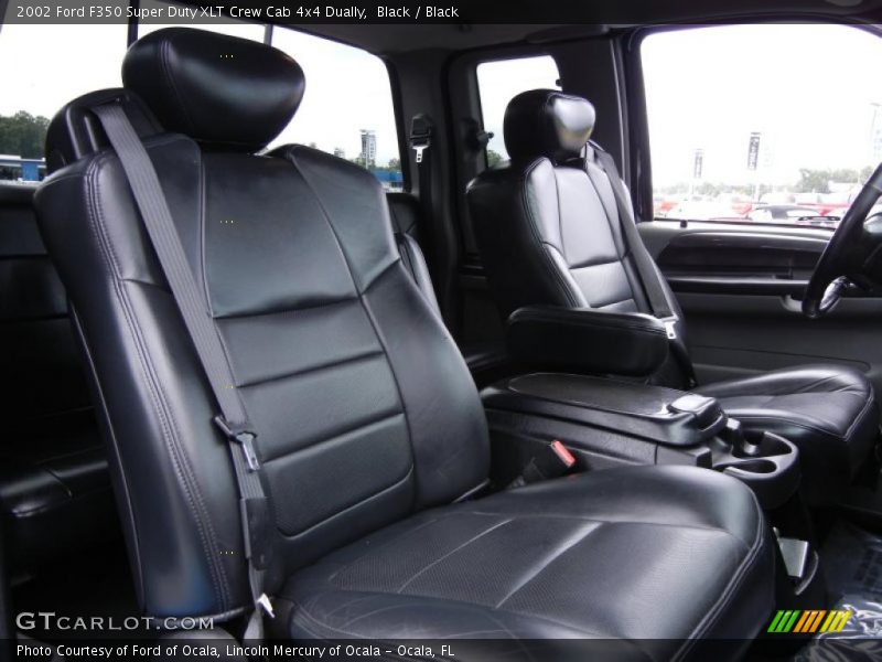 Black / Black 2002 Ford F350 Super Duty XLT Crew Cab 4x4 Dually