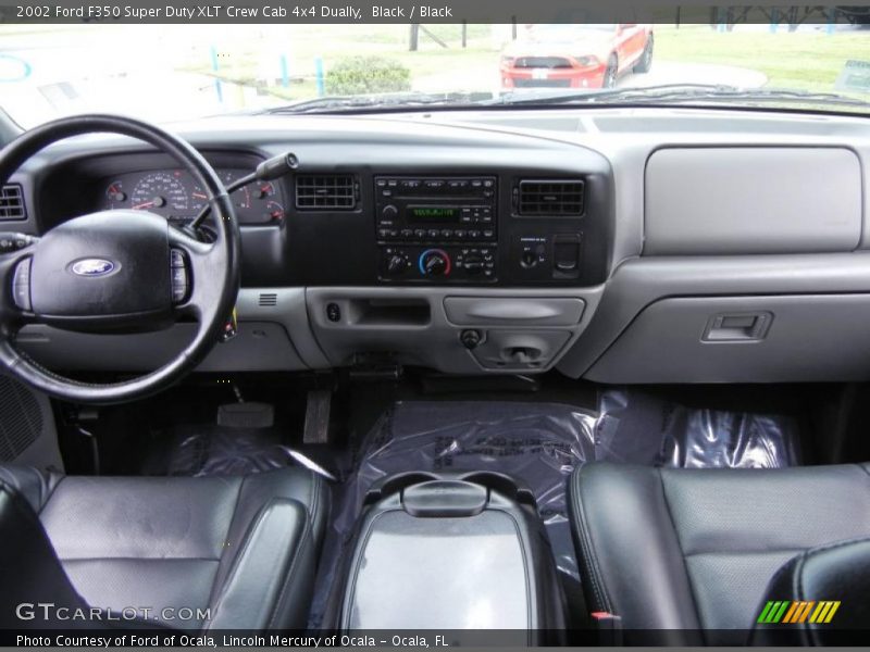Black / Black 2002 Ford F350 Super Duty XLT Crew Cab 4x4 Dually