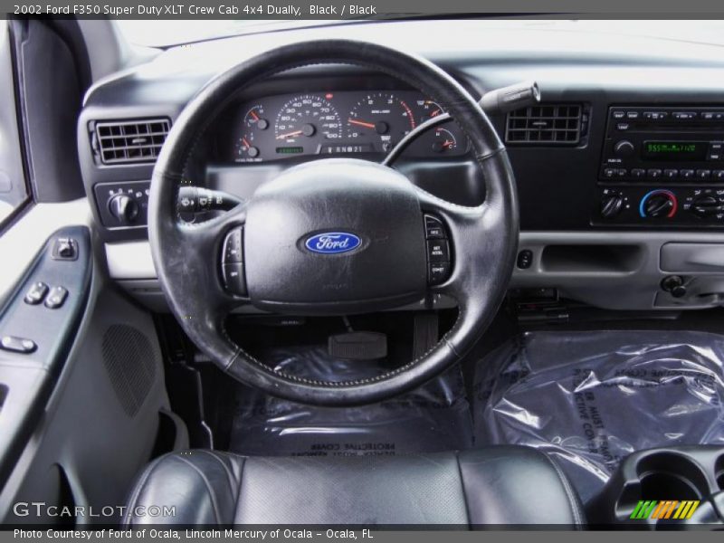 Black / Black 2002 Ford F350 Super Duty XLT Crew Cab 4x4 Dually