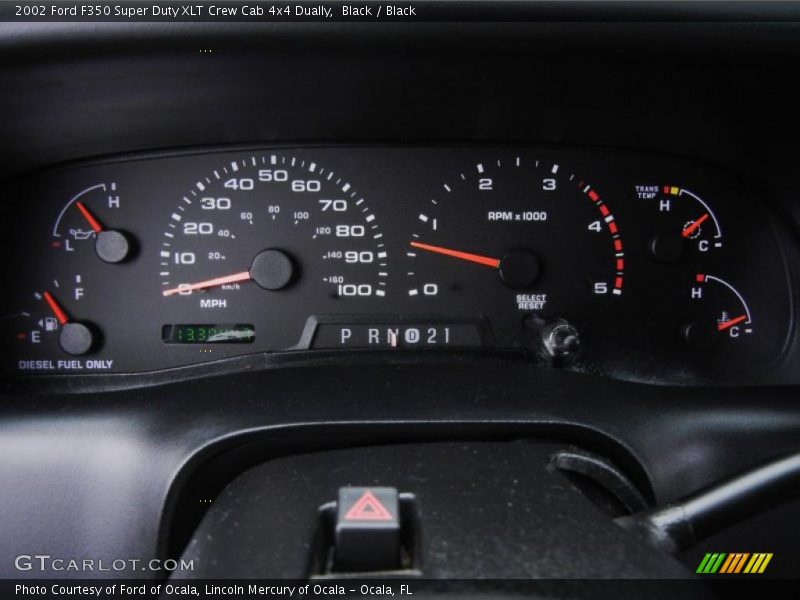 Black / Black 2002 Ford F350 Super Duty XLT Crew Cab 4x4 Dually