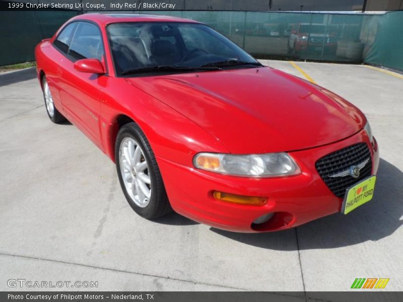 Indy Red / Black/Gray 1999 Chrysler Sebring LXi Coupe