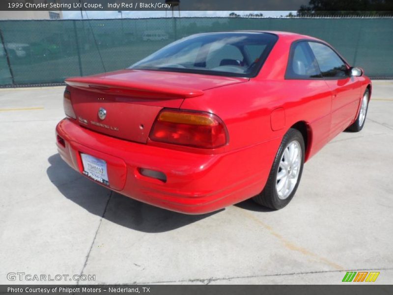 Indy Red / Black/Gray 1999 Chrysler Sebring LXi Coupe