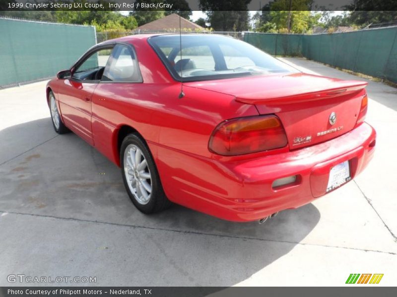 Indy Red / Black/Gray 1999 Chrysler Sebring LXi Coupe