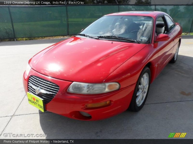 Indy Red / Black/Gray 1999 Chrysler Sebring LXi Coupe