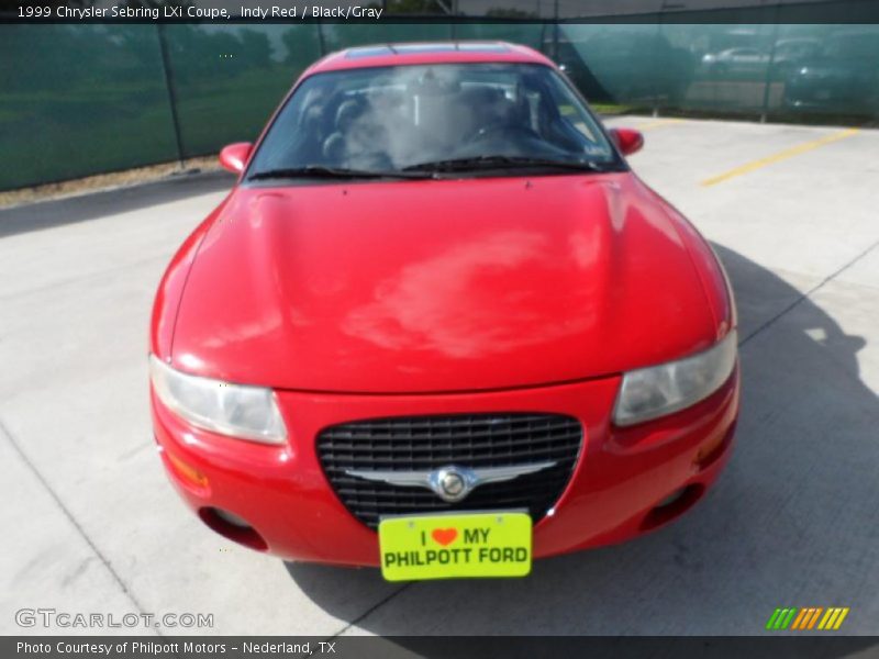 Indy Red / Black/Gray 1999 Chrysler Sebring LXi Coupe