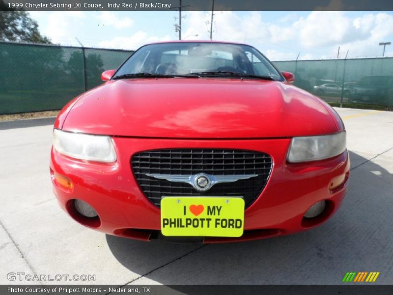 Indy Red / Black/Gray 1999 Chrysler Sebring LXi Coupe