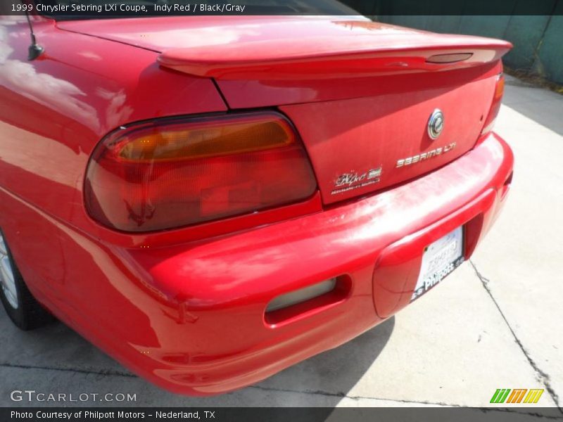 Indy Red / Black/Gray 1999 Chrysler Sebring LXi Coupe
