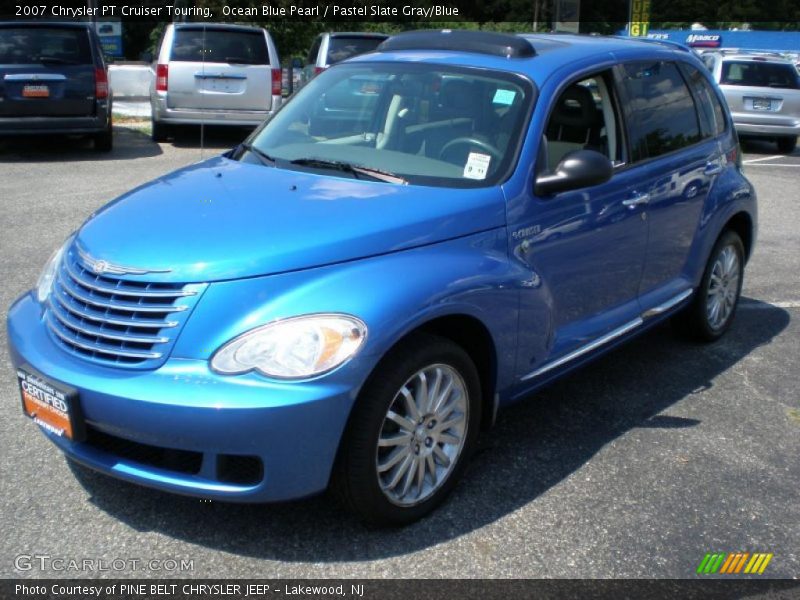 Ocean Blue Pearl / Pastel Slate Gray/Blue 2007 Chrysler PT Cruiser Touring