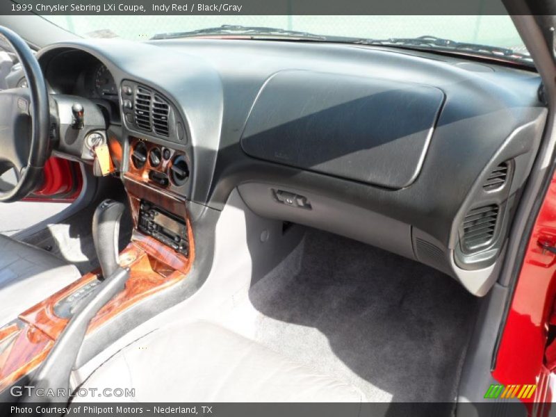 Indy Red / Black/Gray 1999 Chrysler Sebring LXi Coupe