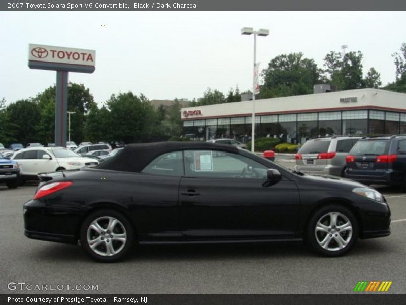 Black / Dark Charcoal 2007 Toyota Solara Sport V6 Convertible