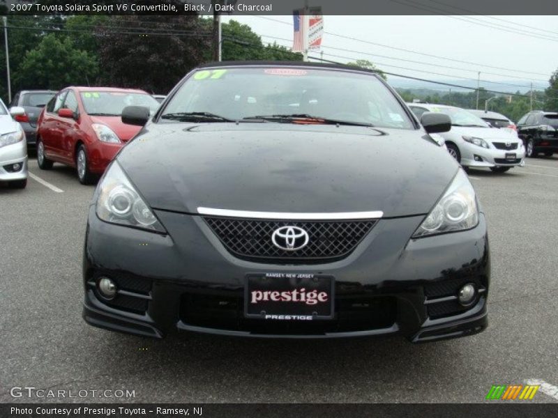 Black / Dark Charcoal 2007 Toyota Solara Sport V6 Convertible