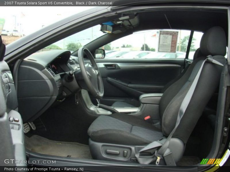 Black / Dark Charcoal 2007 Toyota Solara Sport V6 Convertible