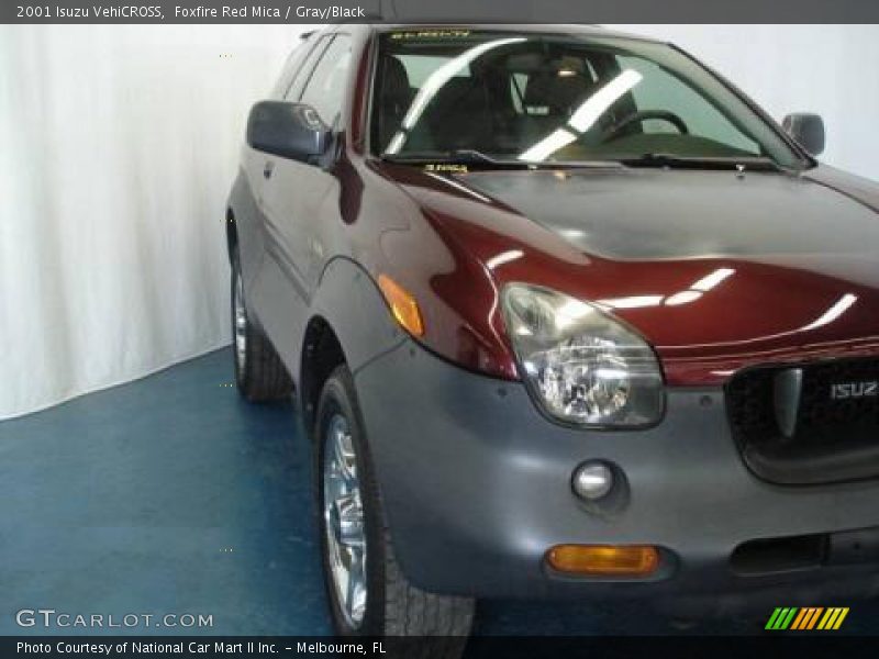 Foxfire Red Mica / Gray/Black 2001 Isuzu VehiCROSS